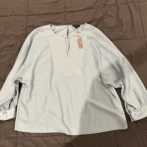 J Crew light blue dress top with tags size XL